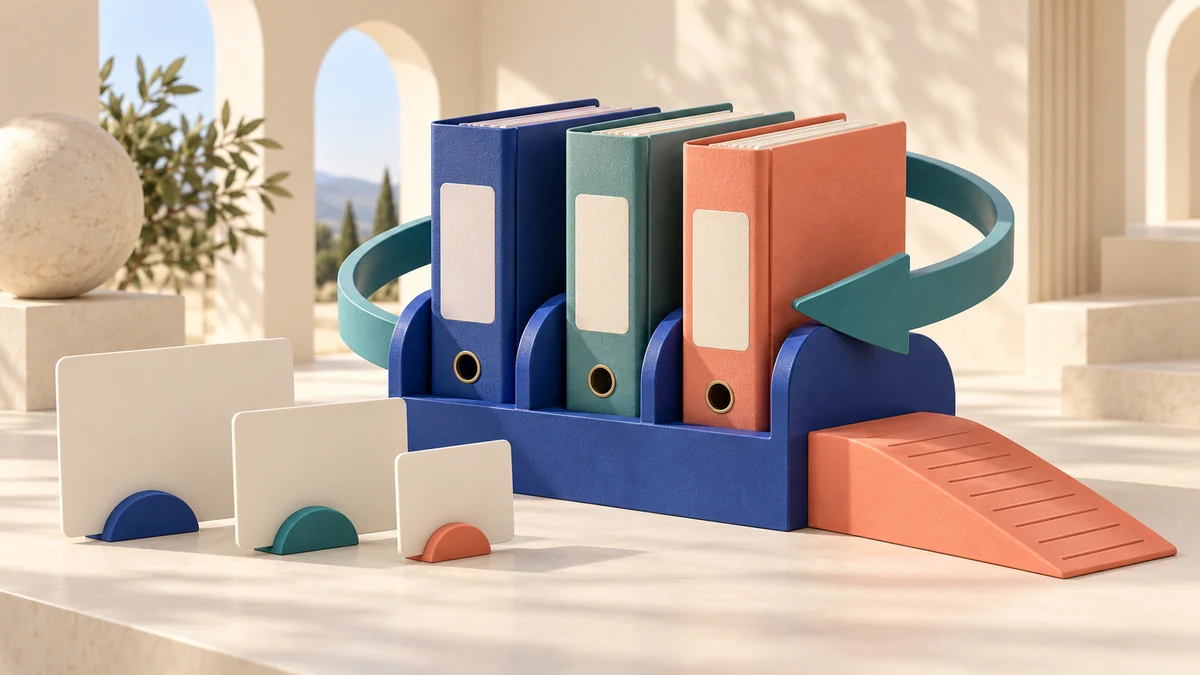 Cartelle modulari e collegamenti per condividere materiali didattici accessibili.